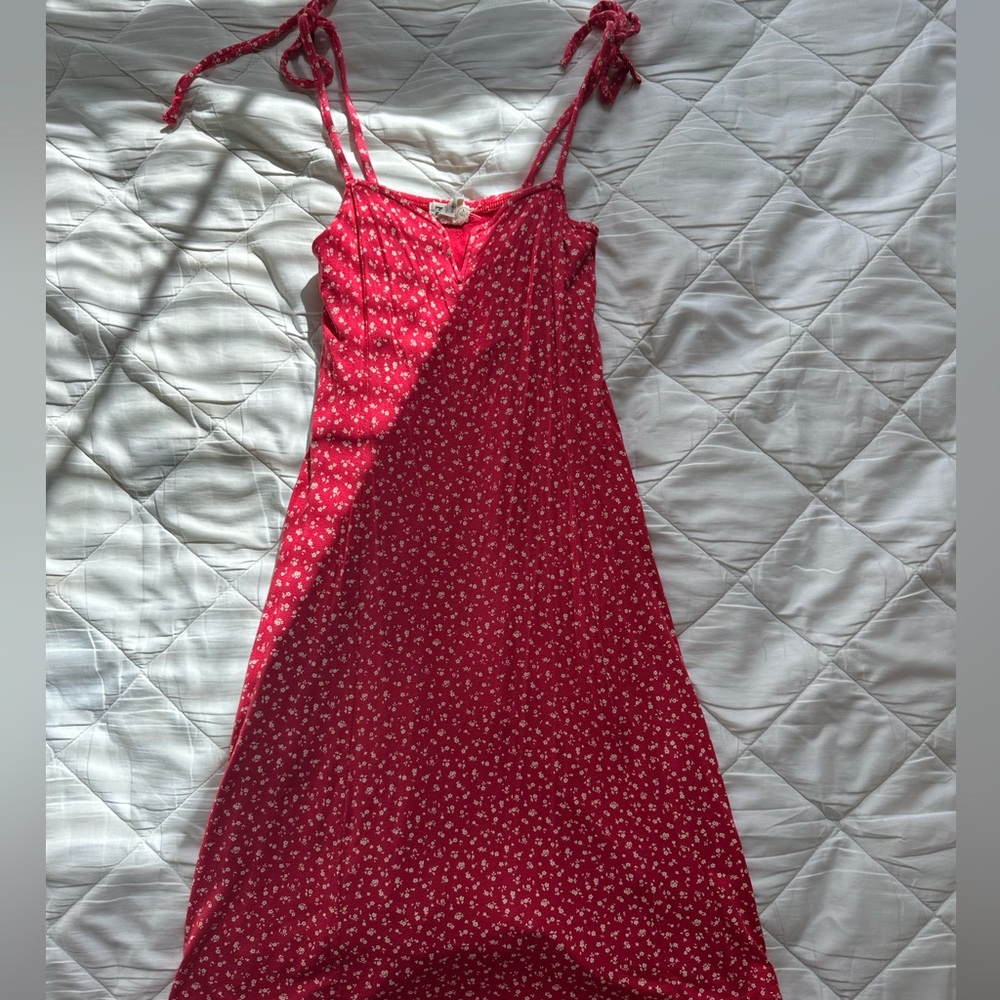 Billabong Red Floral Mini Dress